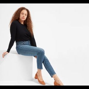 Size 26 Regular, The High-Rise Skinny Jean, mid-blue, (Everlane)